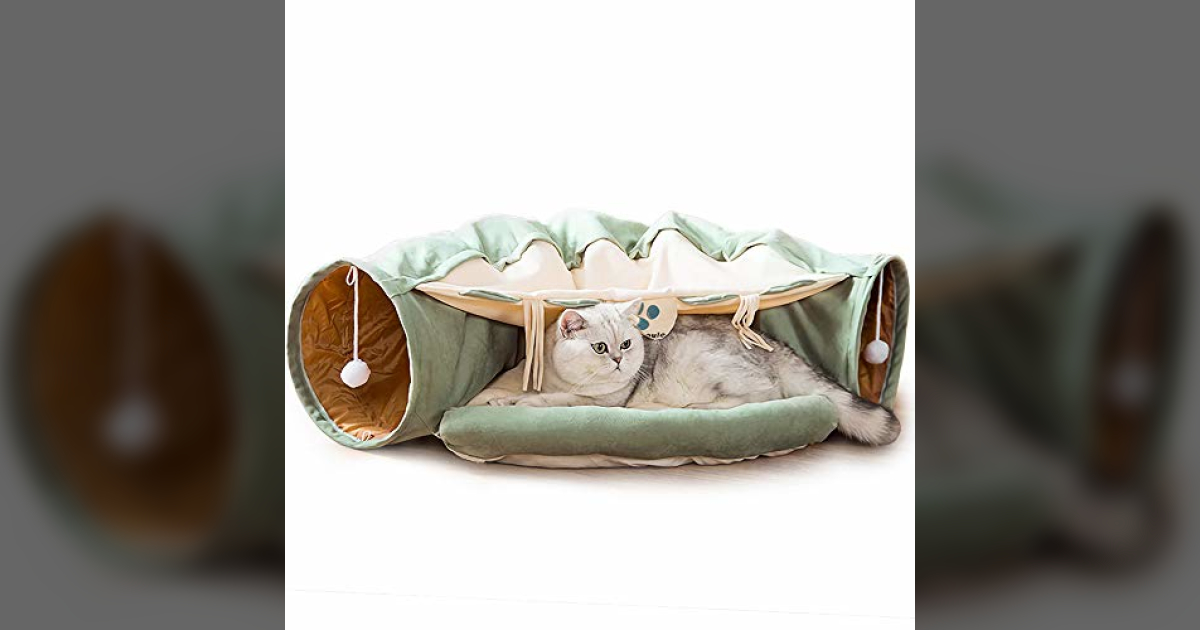 plush cat tunnel